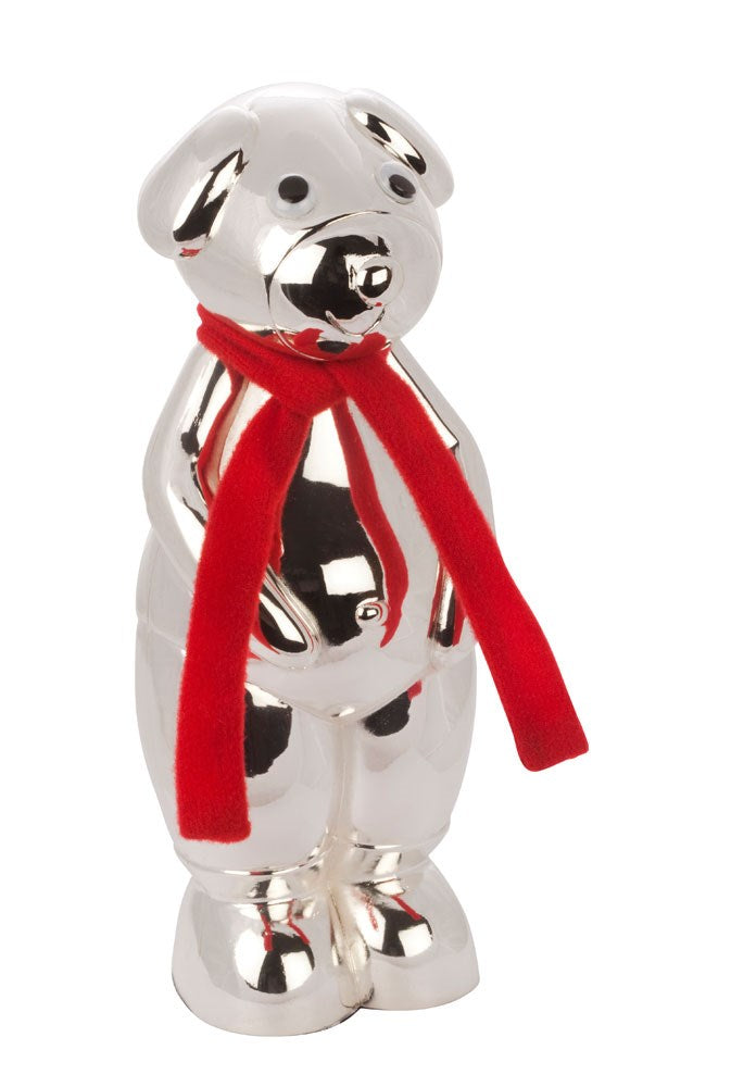 Bär Sparbüchse versilbert