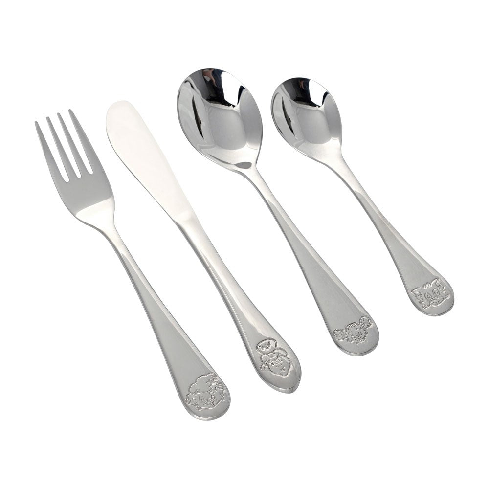 Rustfrit stål bestik m. BAMSE & venner