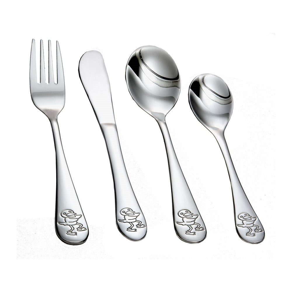 Rustfrit stål bestik m. Kylling