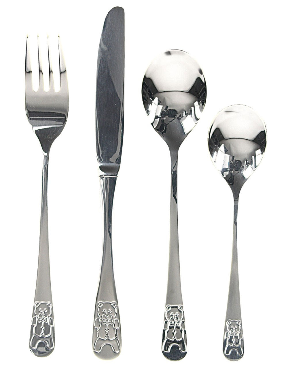 Rustfrit stål bestik m. bamse