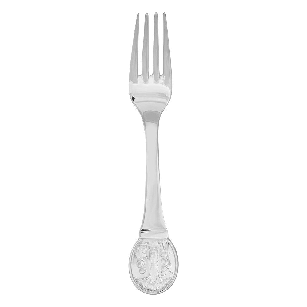 Forsølvet gaffel m. Hyrdinden & Skorstensfejeren