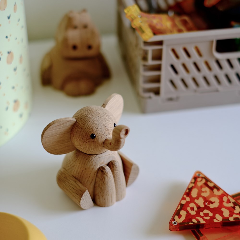 Holzfigur, Elefant 8cm