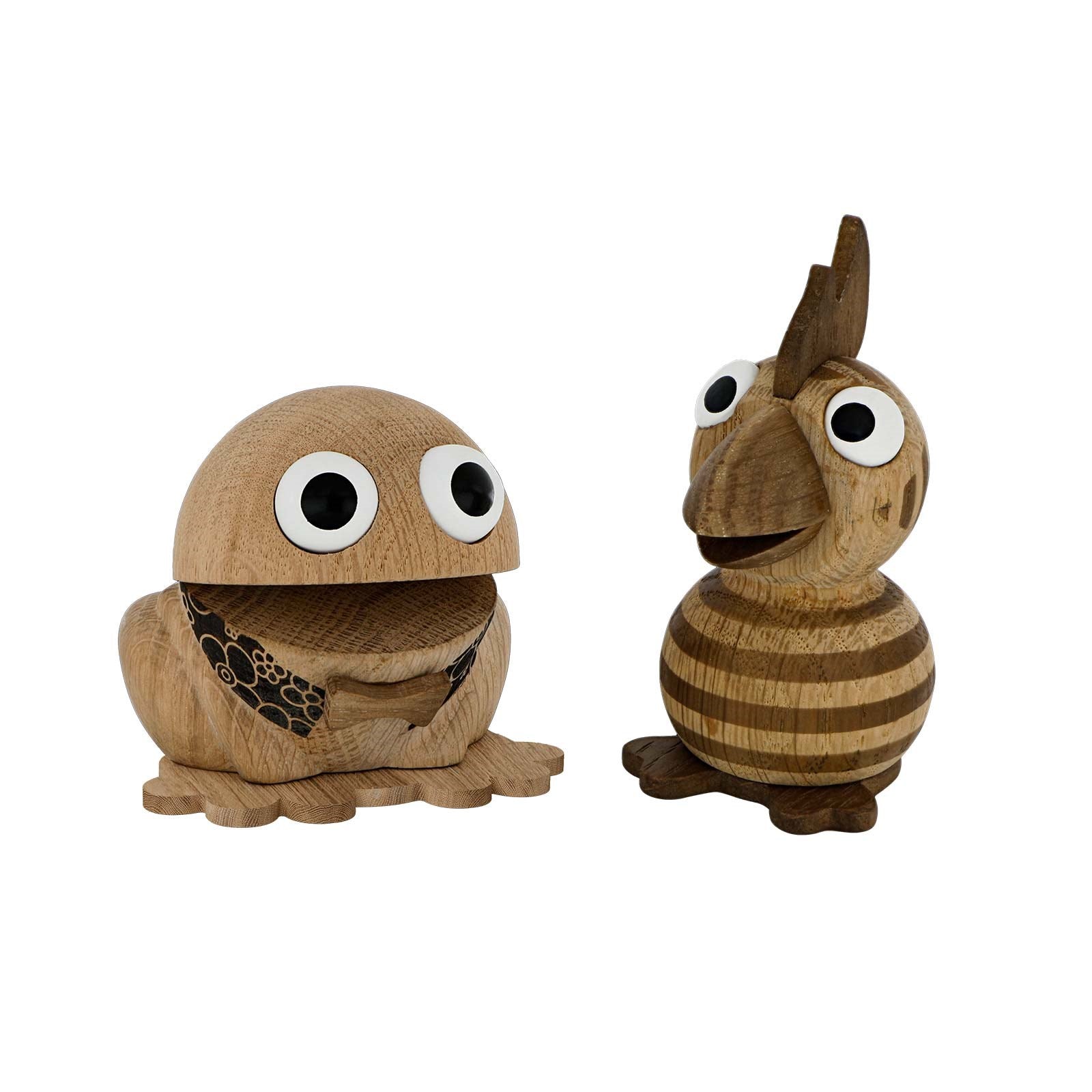 Træfigur, Kaj&Andrea 5/7cm, Egetræ