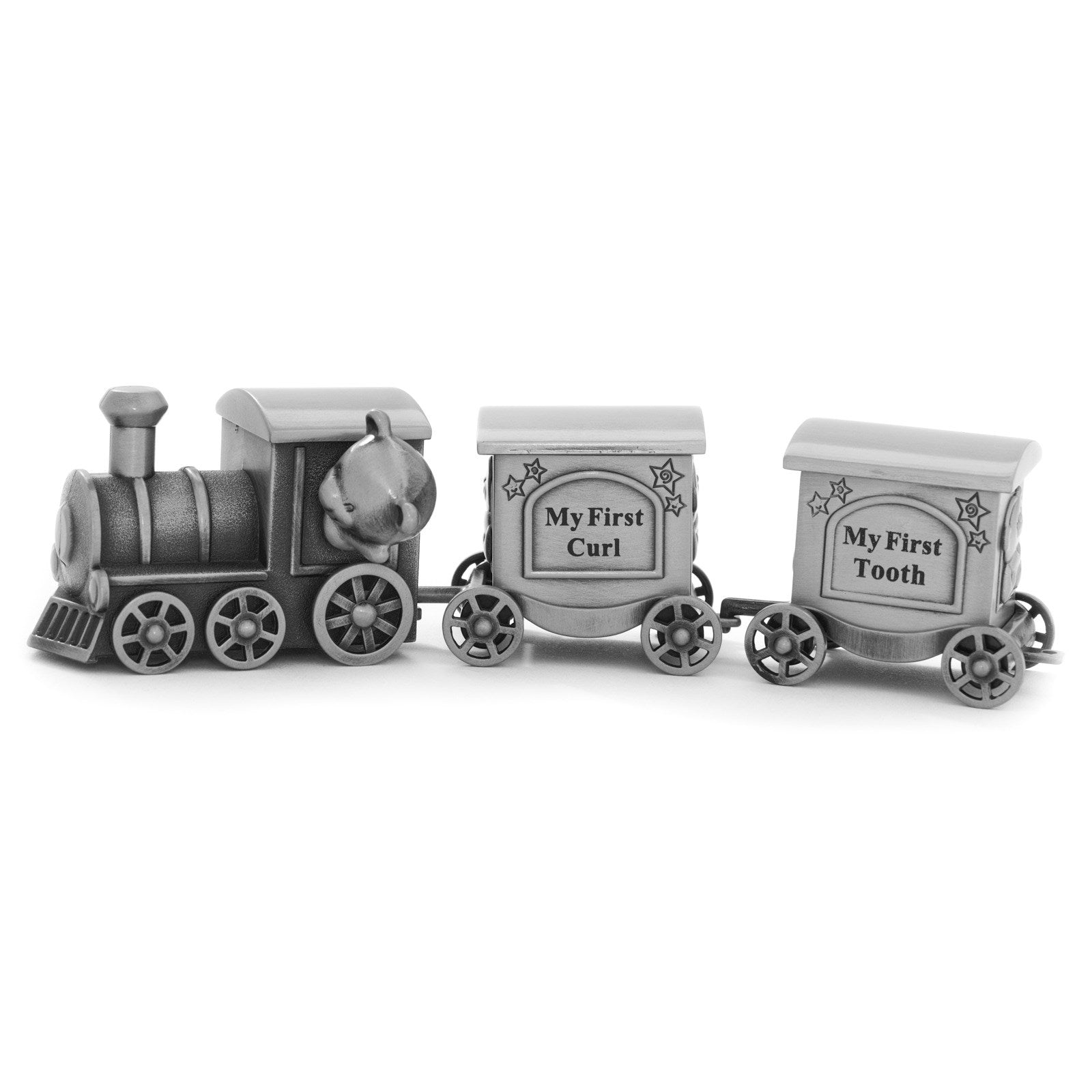 Pewter plated first tooth/curl train
