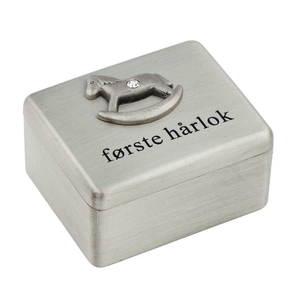 Versilberte Box Meine erste Haarlocke Bambino