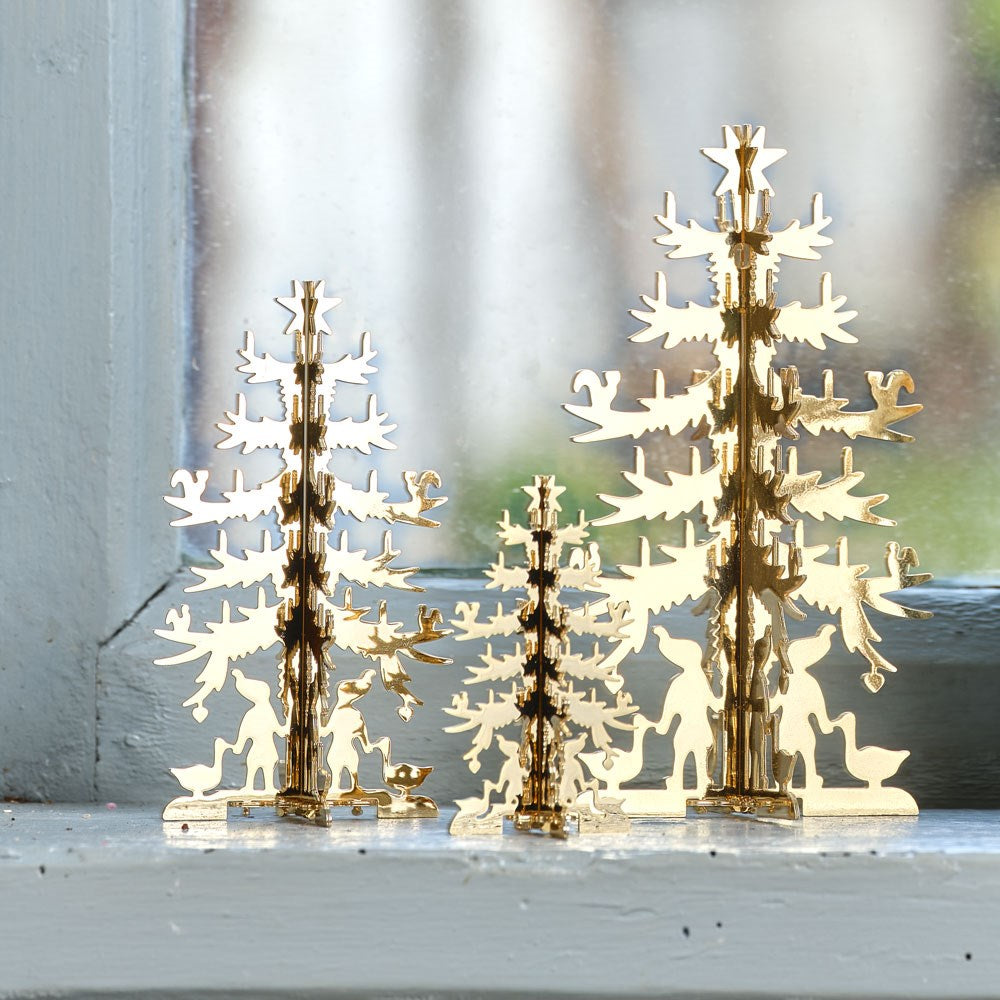 The fir tree - large - gold-plated