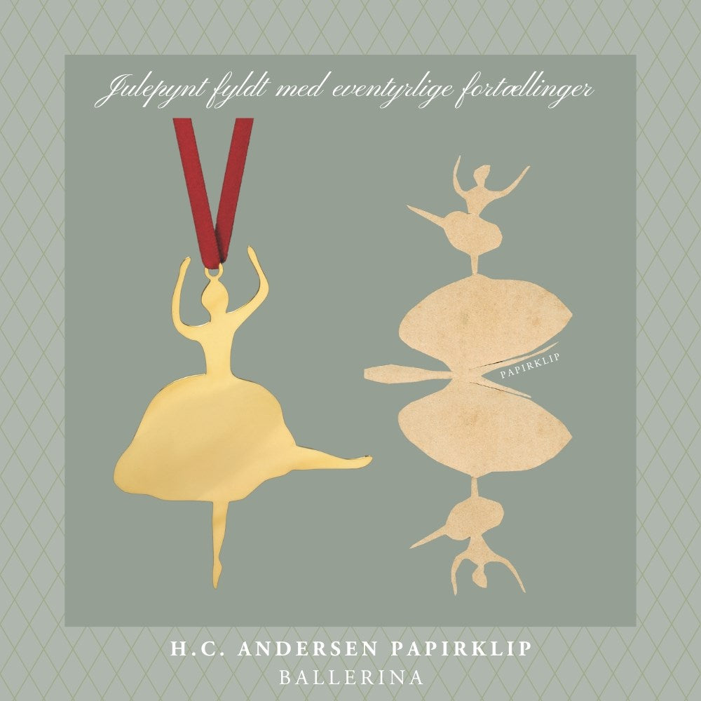 Anhänger - Ballerina - vergoldet