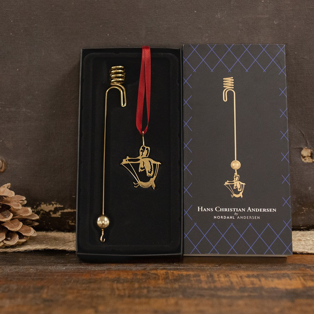 Candle holder - The wild swans - gold plated