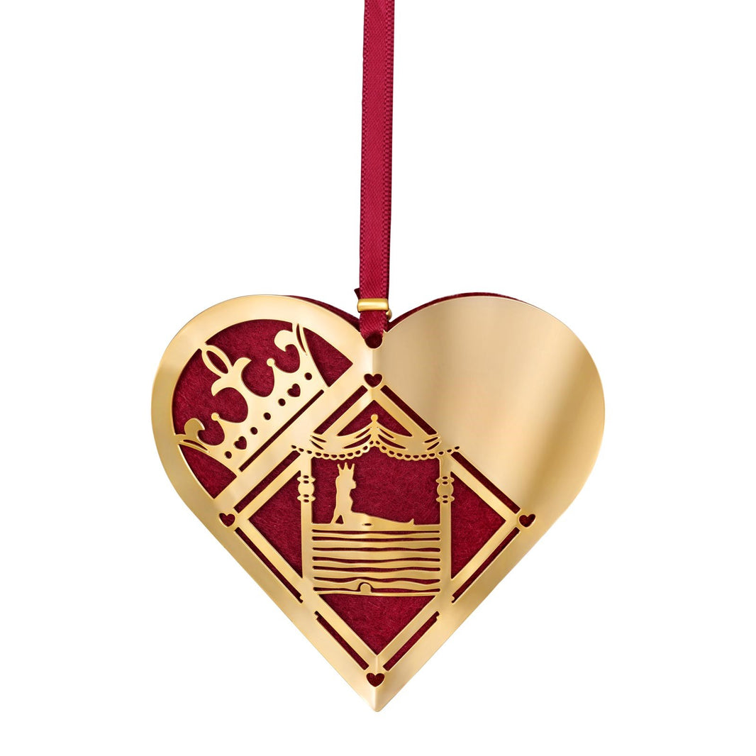 Heart - The prinsess and the Pea - 18k gold pl