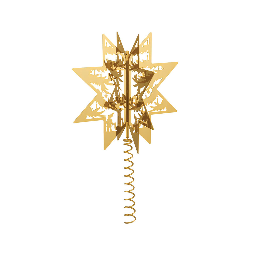 Star - Tree topper - gold-plated 16,5cm