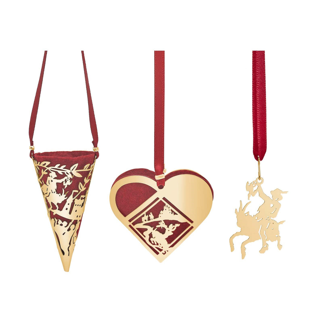 3 pcs. miniature - Clumsy Hans- 18k gold plated