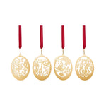 4 pcs. Miniature - The Steadfast Tin Soldier - 18k gold plated