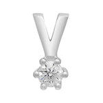 SIERSBØL 14kt. Afrodite hvg. vedhæng m. 0.10ct WSI
