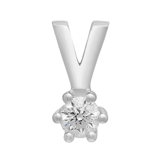 SIERSBØL 14kt. Afrodite hvg. vedhæng m. 0.10ct WSI