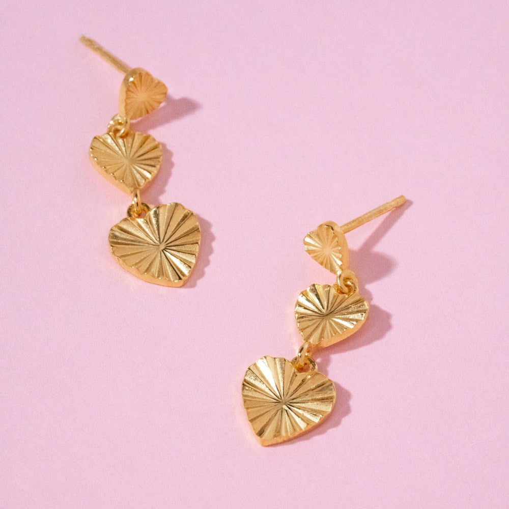 Sølv ørehængere hjerte ACTOR52