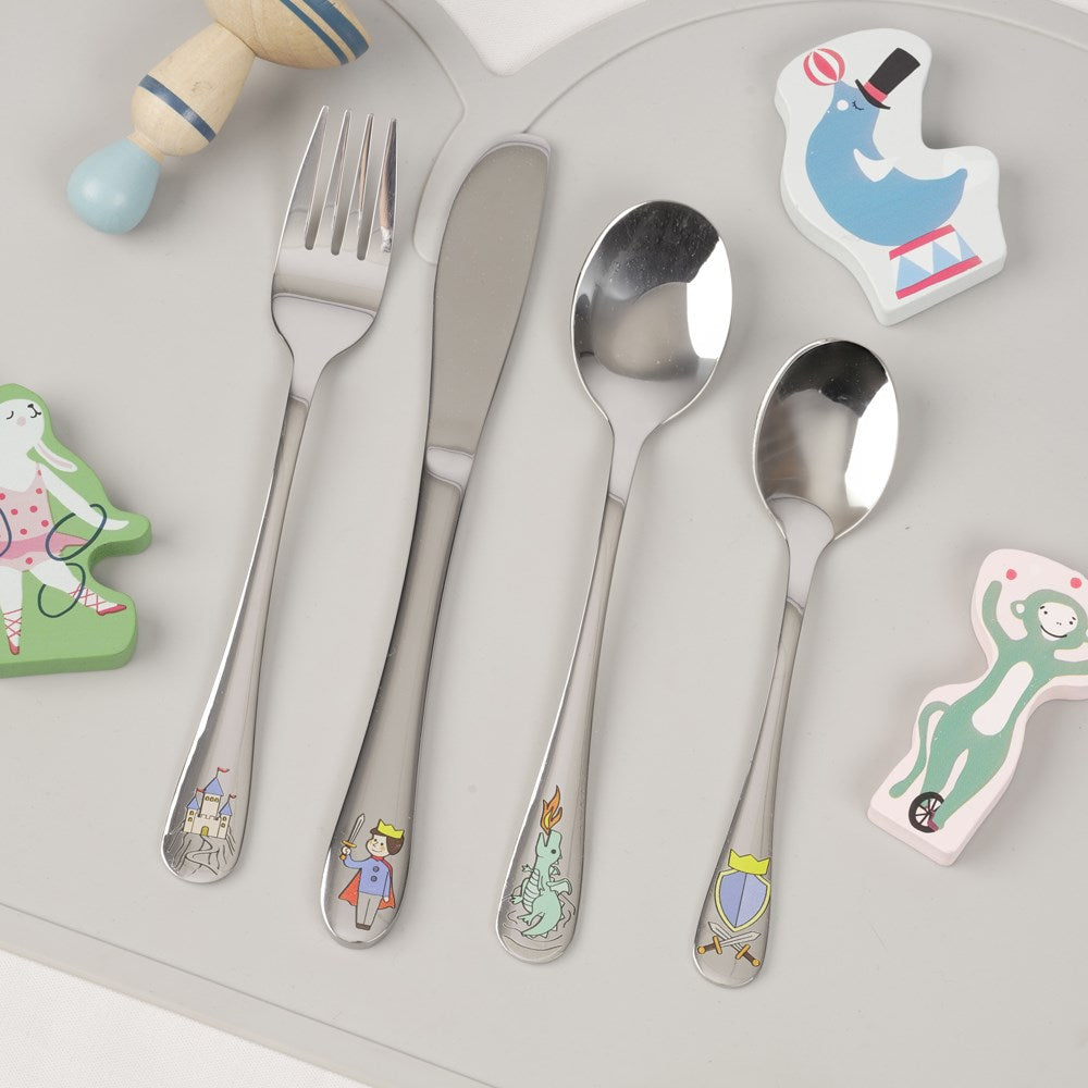 Stainless steel cutlery Prince w. enamel