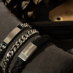 SON bracelet black calfskin 10mm