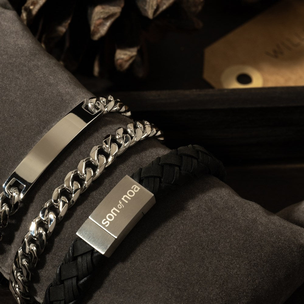 SON bracelet steel with plate blank
