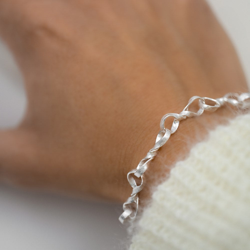 925/- bracelet scratch mat, 19cm + 1.5cm