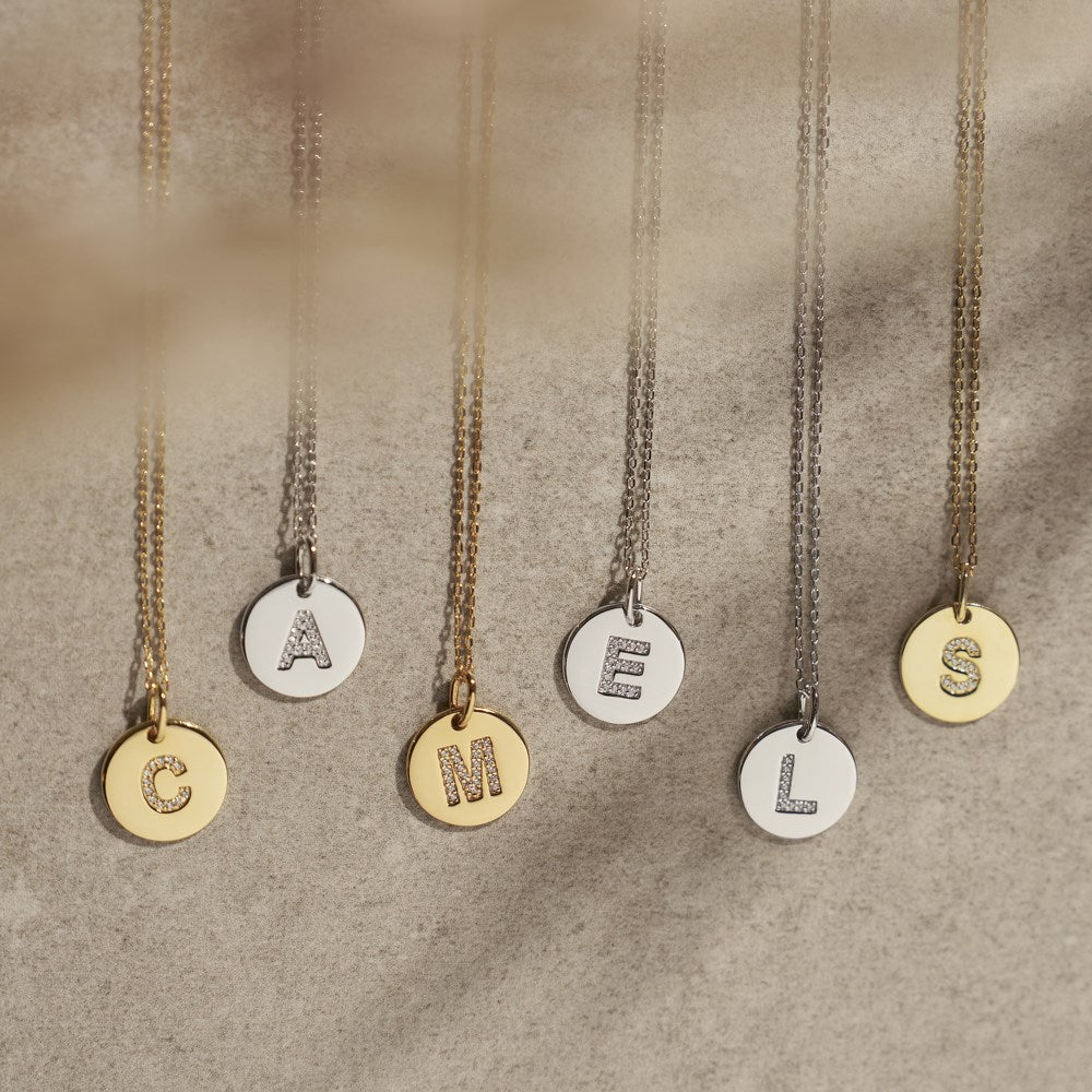 Sølv kæde ELLANOR 14mm plade, 42+3cm