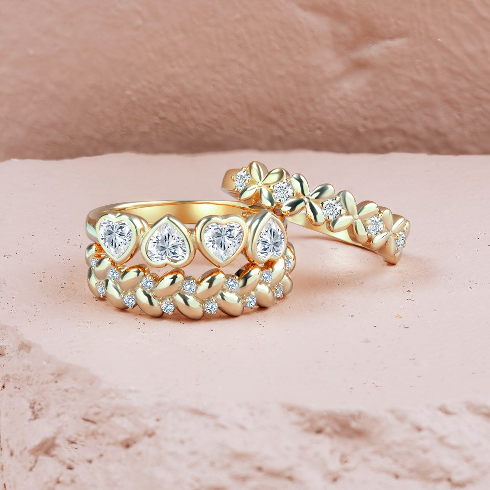8kt. Goldring m/cz