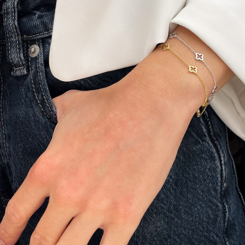 Silver bracelet HARMONY52 - Gold plated
