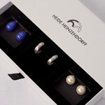 Silber System-Creolen Matt Stella m/E5F45 und Geschenk