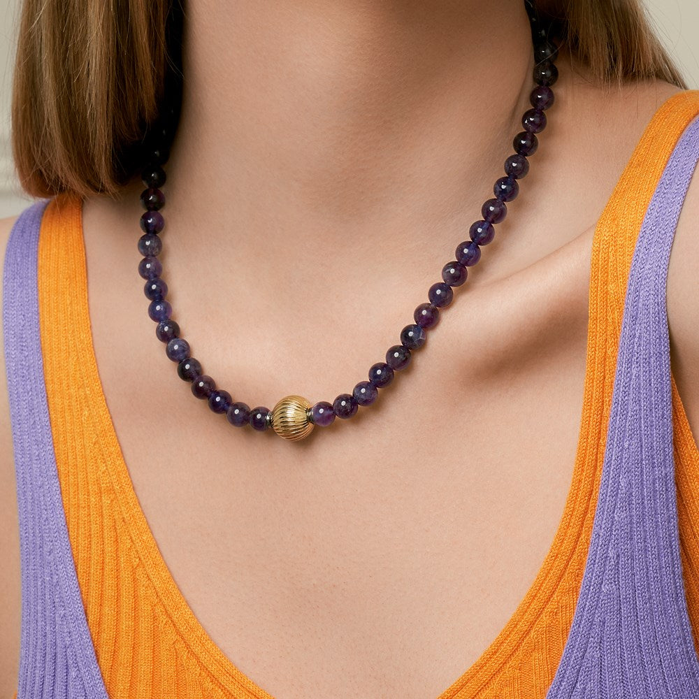 Amethyst System-Kette 8mm