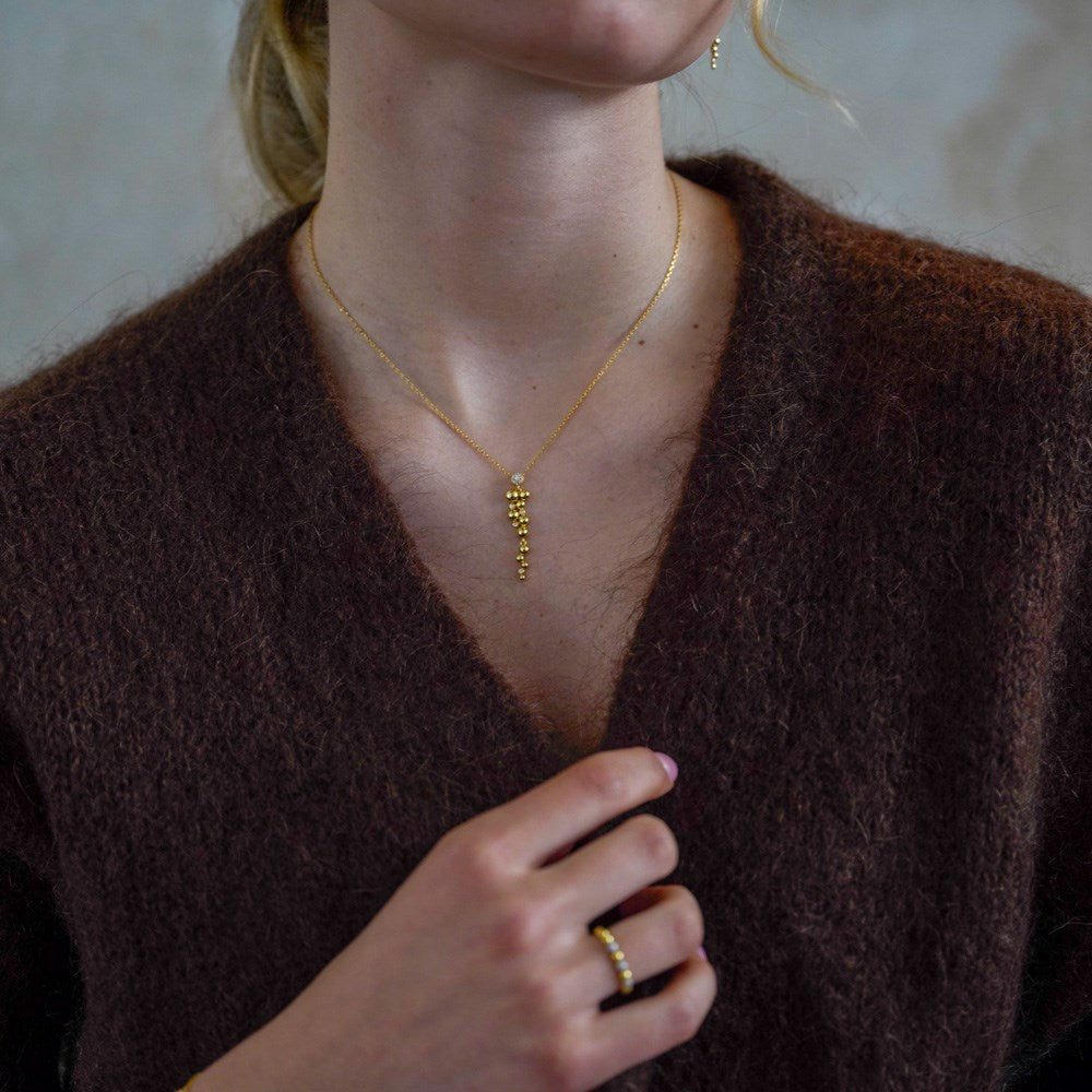Silver necklace TALIANOR