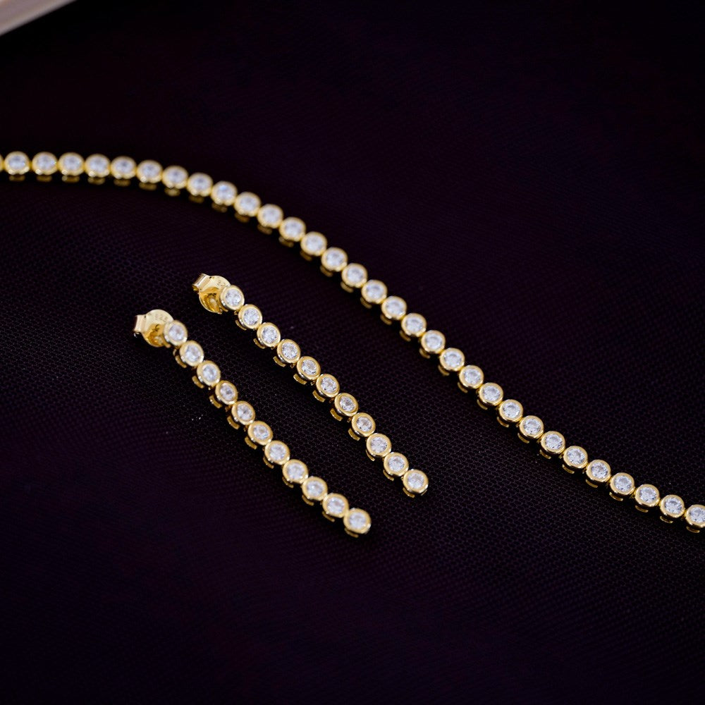 Silver drop earrings TESSANOR