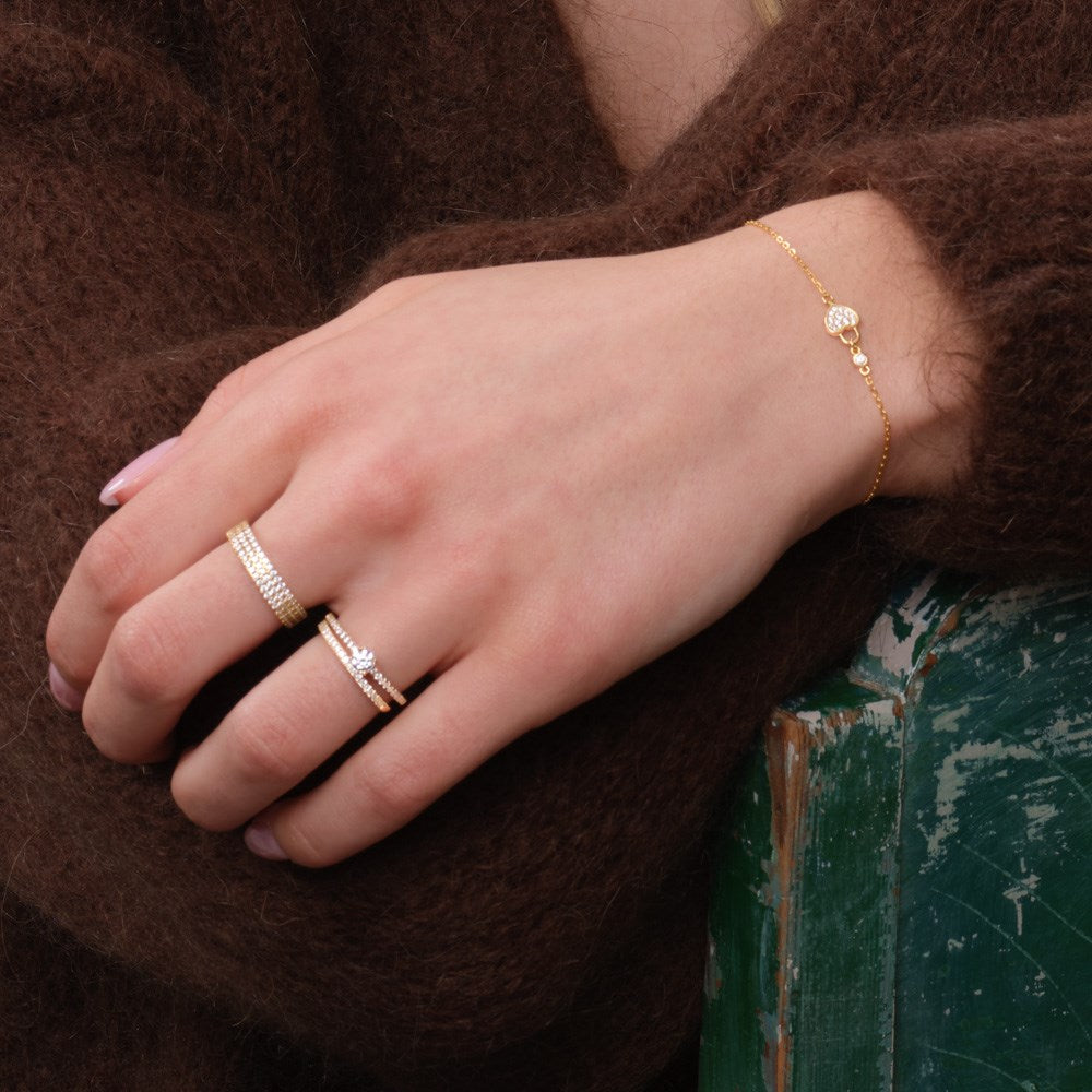 Zilveren armband met hartje TIRZANOR