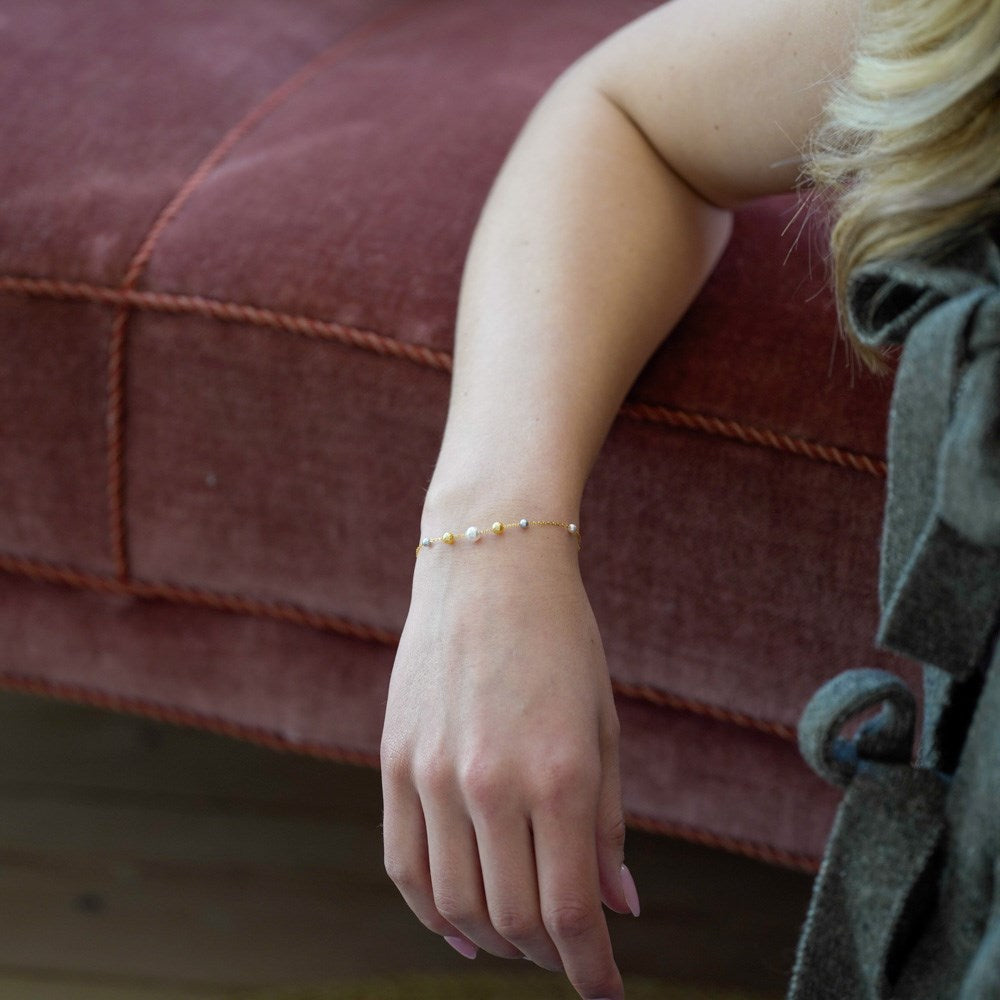 Silber-Armband grau TIFFANYNOR - Vergoldet