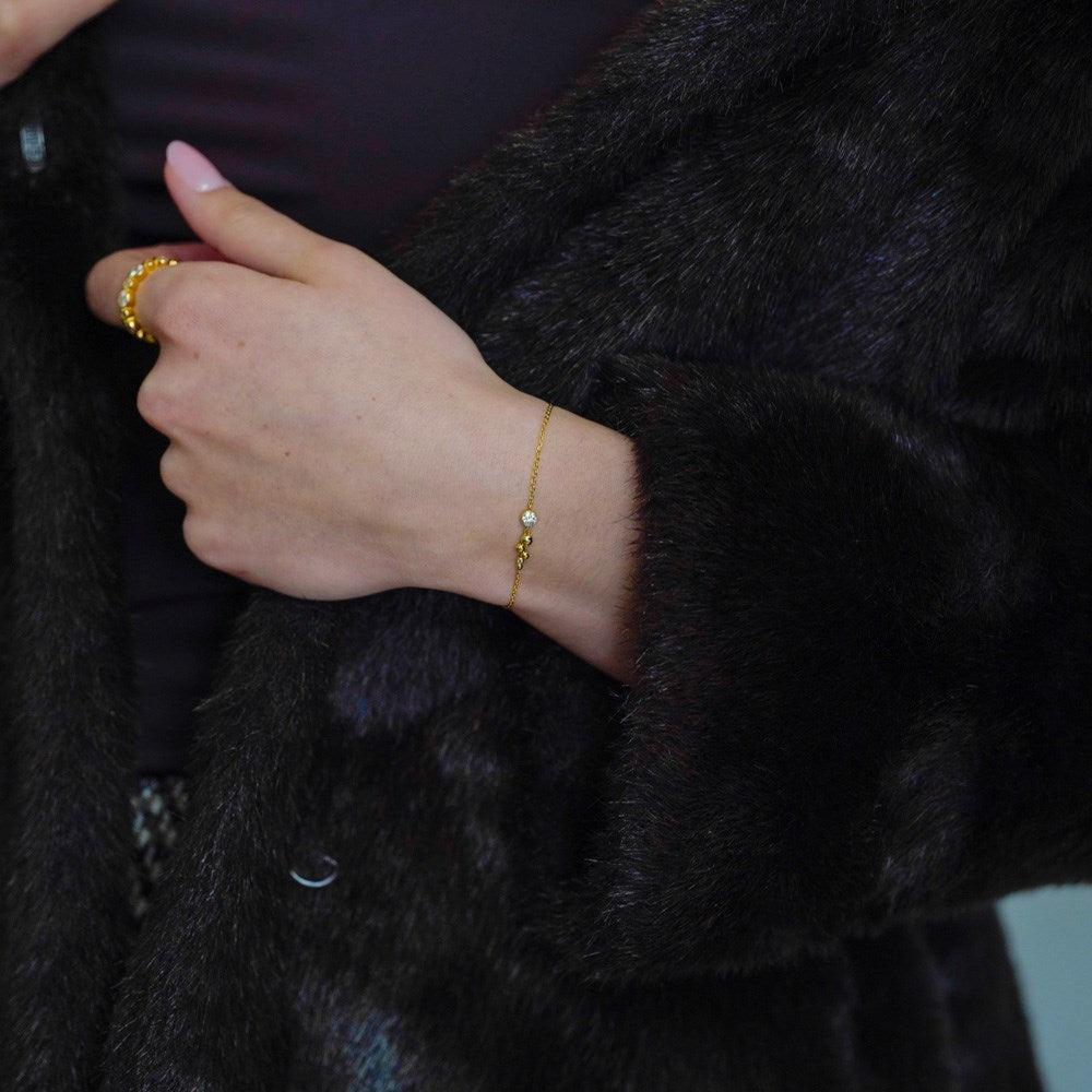 Silber-Armband TALIANOR - Vergoldet