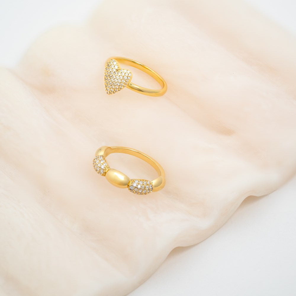 Rhd. Silver ring REBECCANOR
