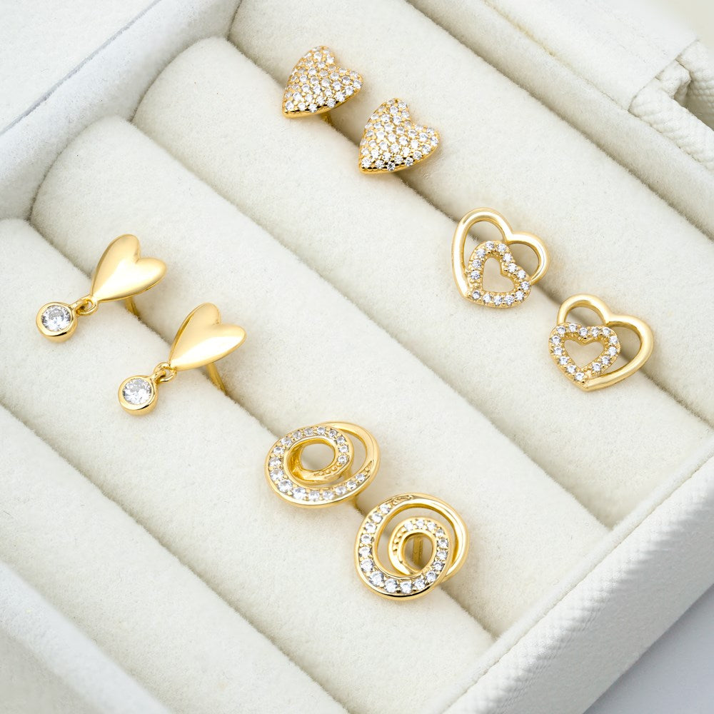 Silver ear studs RISANOR