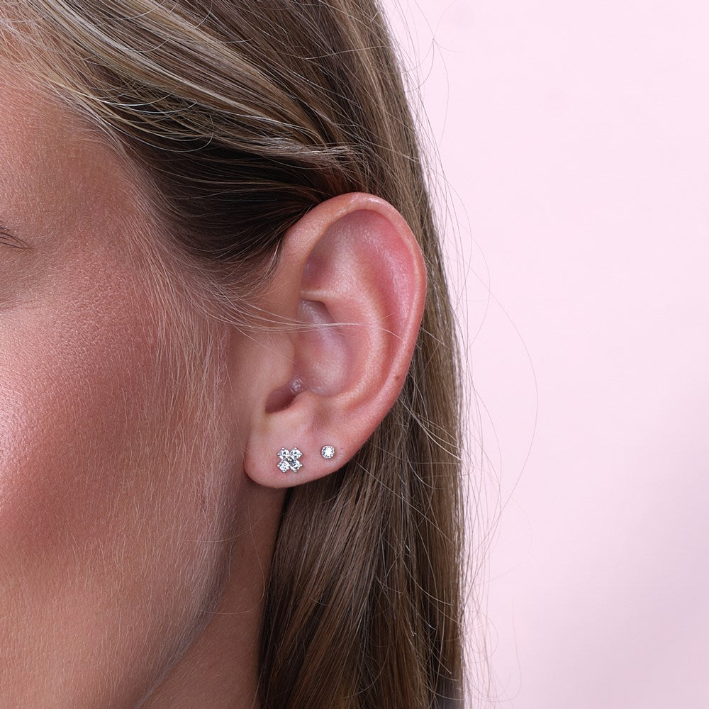 Sølv ørestikker 3mm JOANNOR