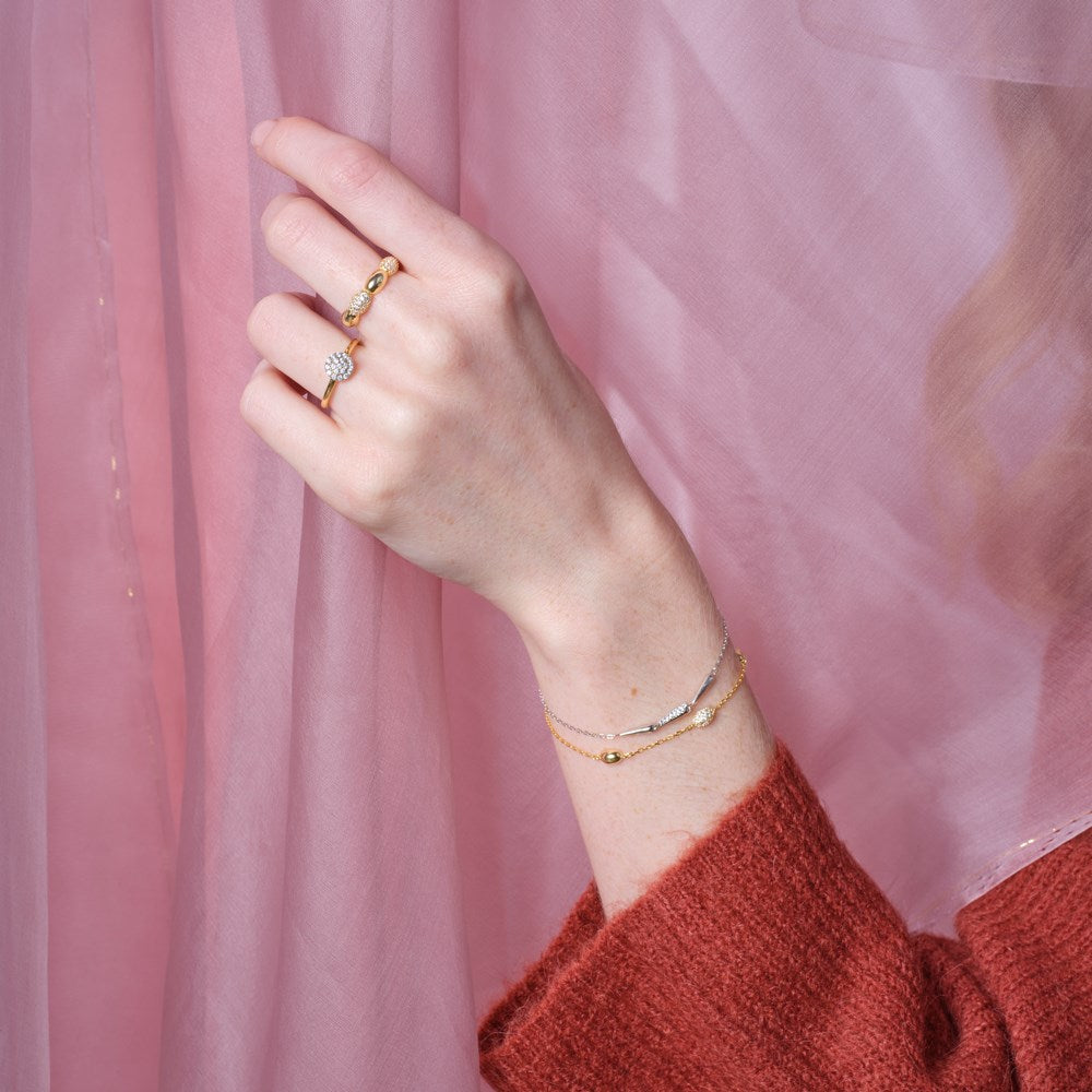 Rhd. Silver ring REBECCANOR