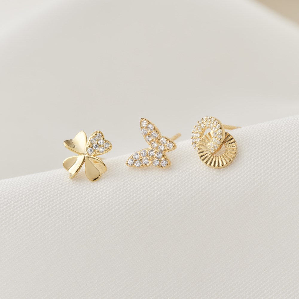 Silver ear studs JOLINNOR