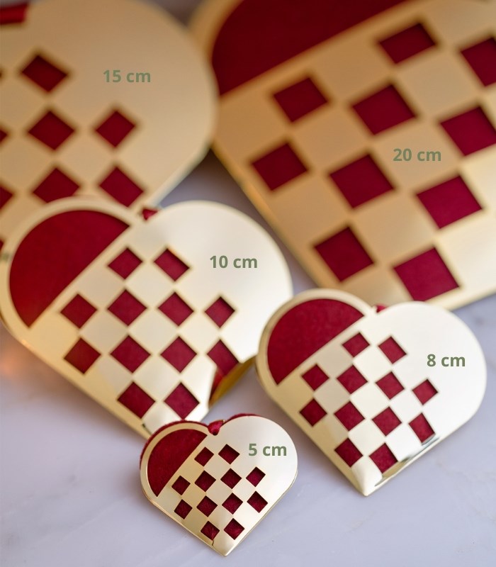 Miniature heart - gold plated
