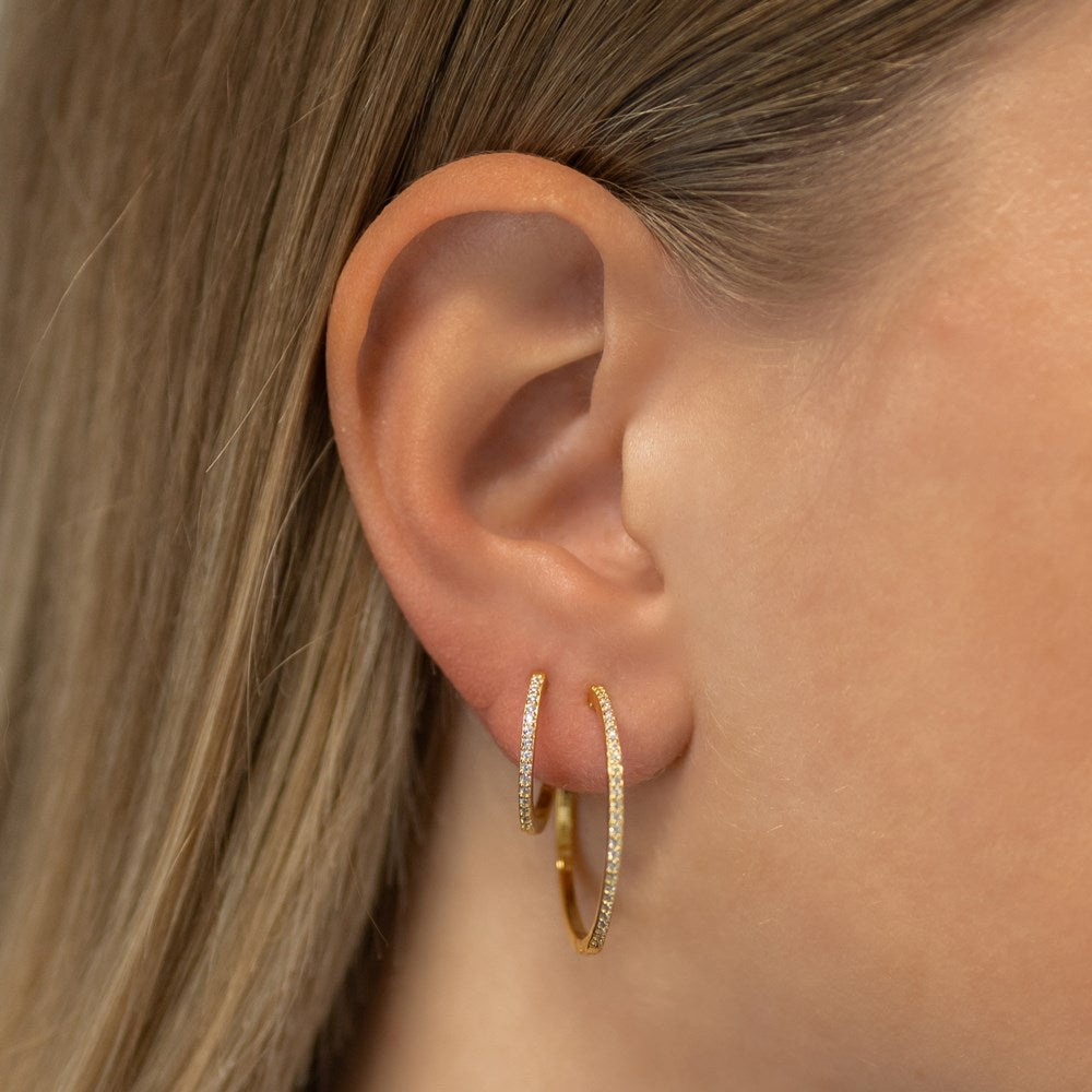 Silbercreolen JUNENOR 28mm