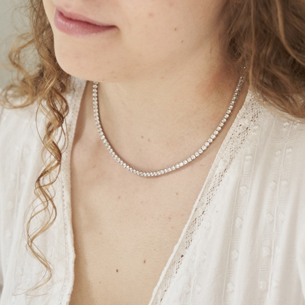 Silver necklace KARENNOR