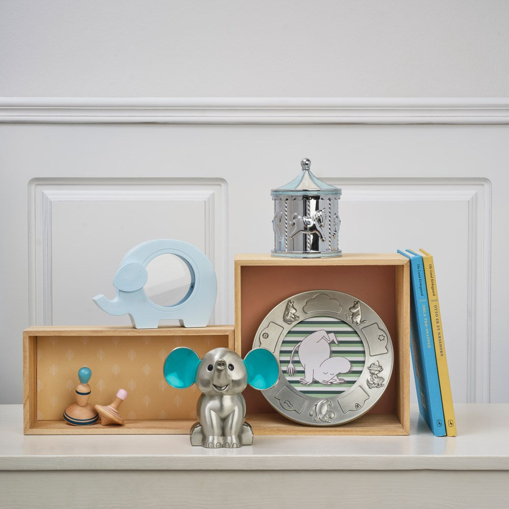 Photo frame, round Pewter plated, Family