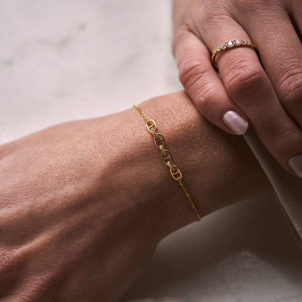 Silberarmband LARANOR - Rosévergoldet