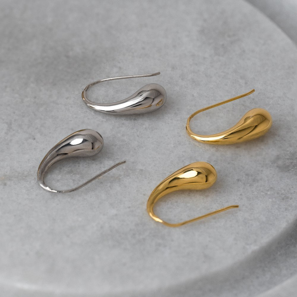 Silver drop earrings MACARINA52