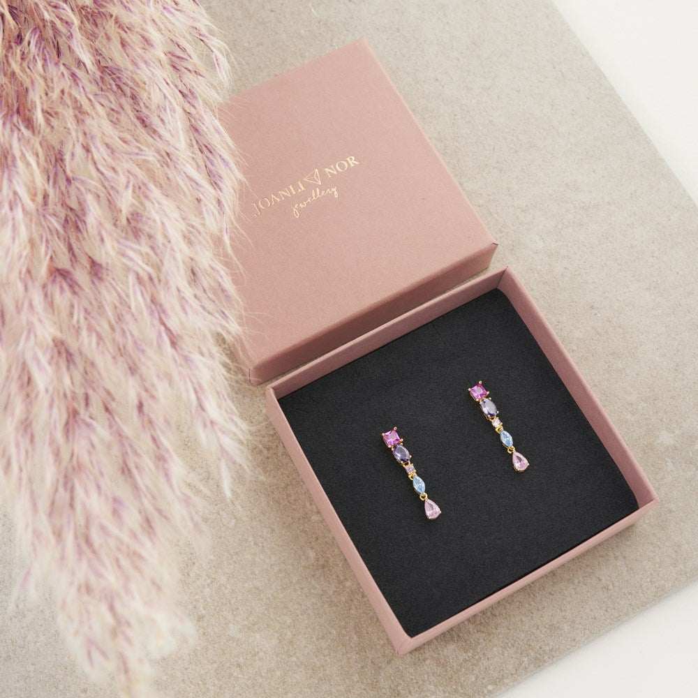 Silver ear hangers METTENOR multi