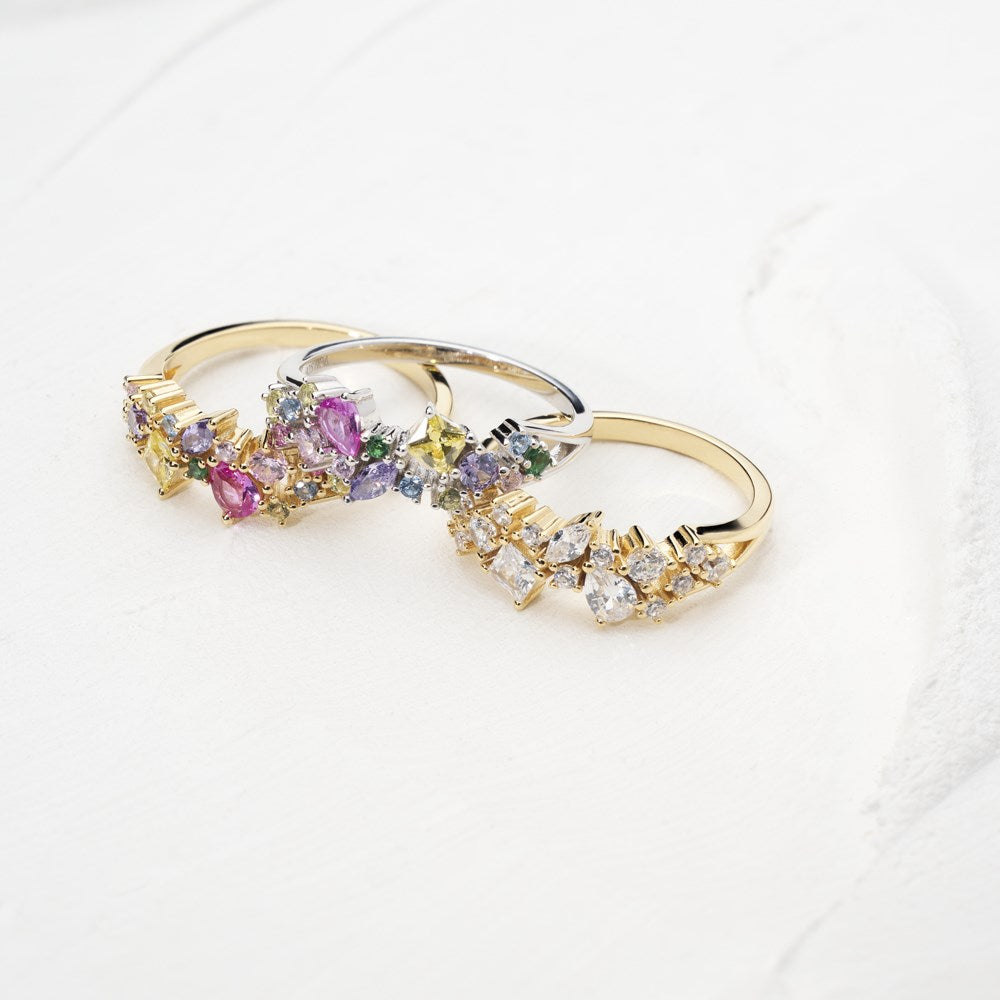 Rhd. Sølv ring METTENOR hvid