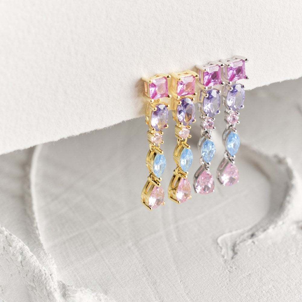 Silver ear hangers METTENOR multi