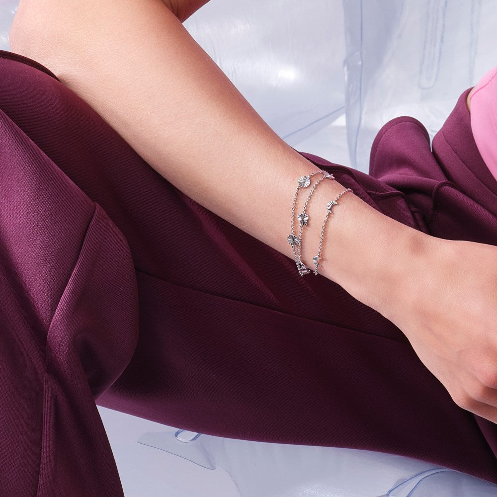 Silver bracelet circle ACTOR52