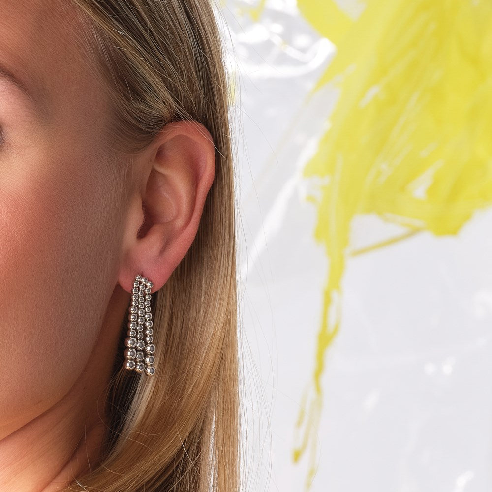 Silver earrings MAMBO52