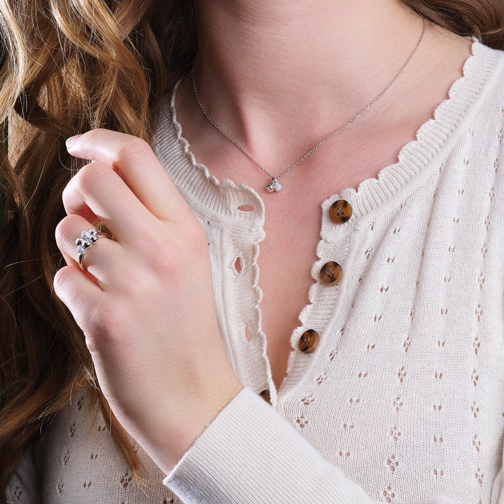 Rhd. Silver ring OLINANOR